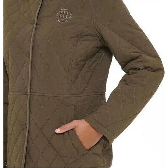 NWOT Tommy Hilfiger Women’s Quilted Jacket, Juniper Green, Size Medium - Picture 4 of 4